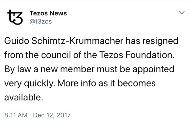 Tezos Foundation Board Member Quits as Lawsuits, Allegations, Tensions Mount