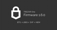 Trezor固件更新为更多令牌供给更短的地址和支撑